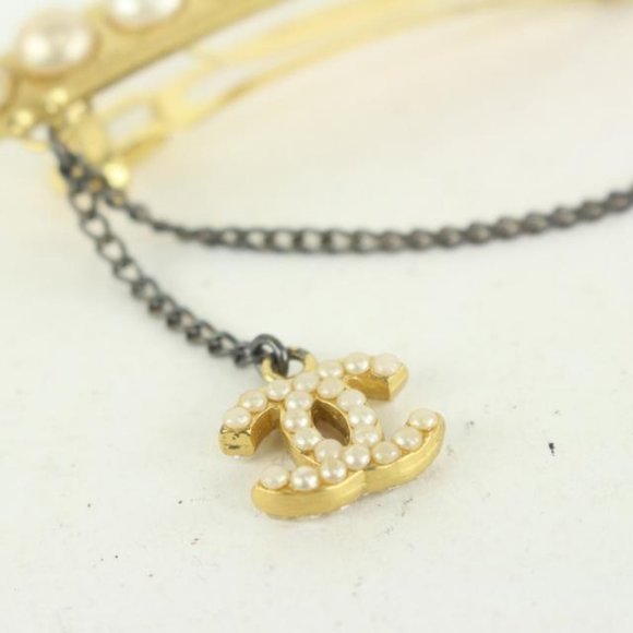 Chanel 01A Pearl x Gold CC Brooch 929cc92 - Picture 8 of 12